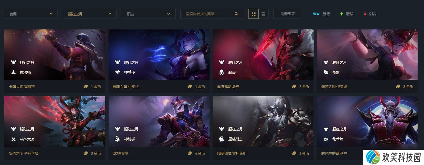 云顶腥红之月阵容