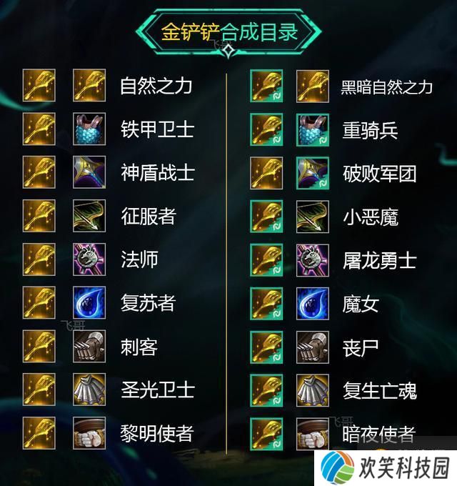 云顶之弈s5黑暗装备合成列表汇总