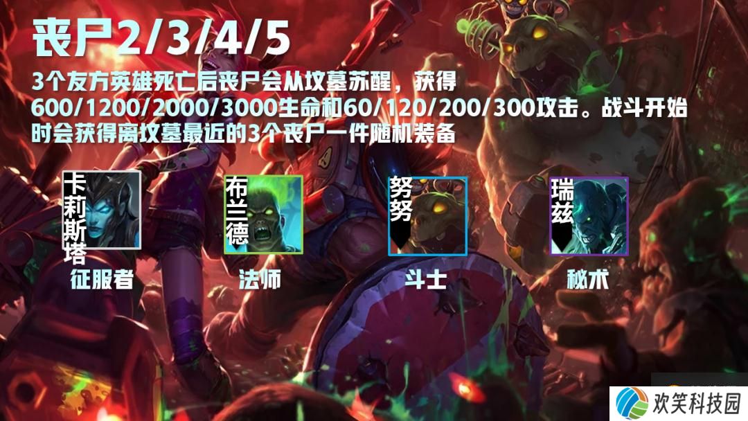 云顶之弈黑暗金铲铲加什么是丧尸